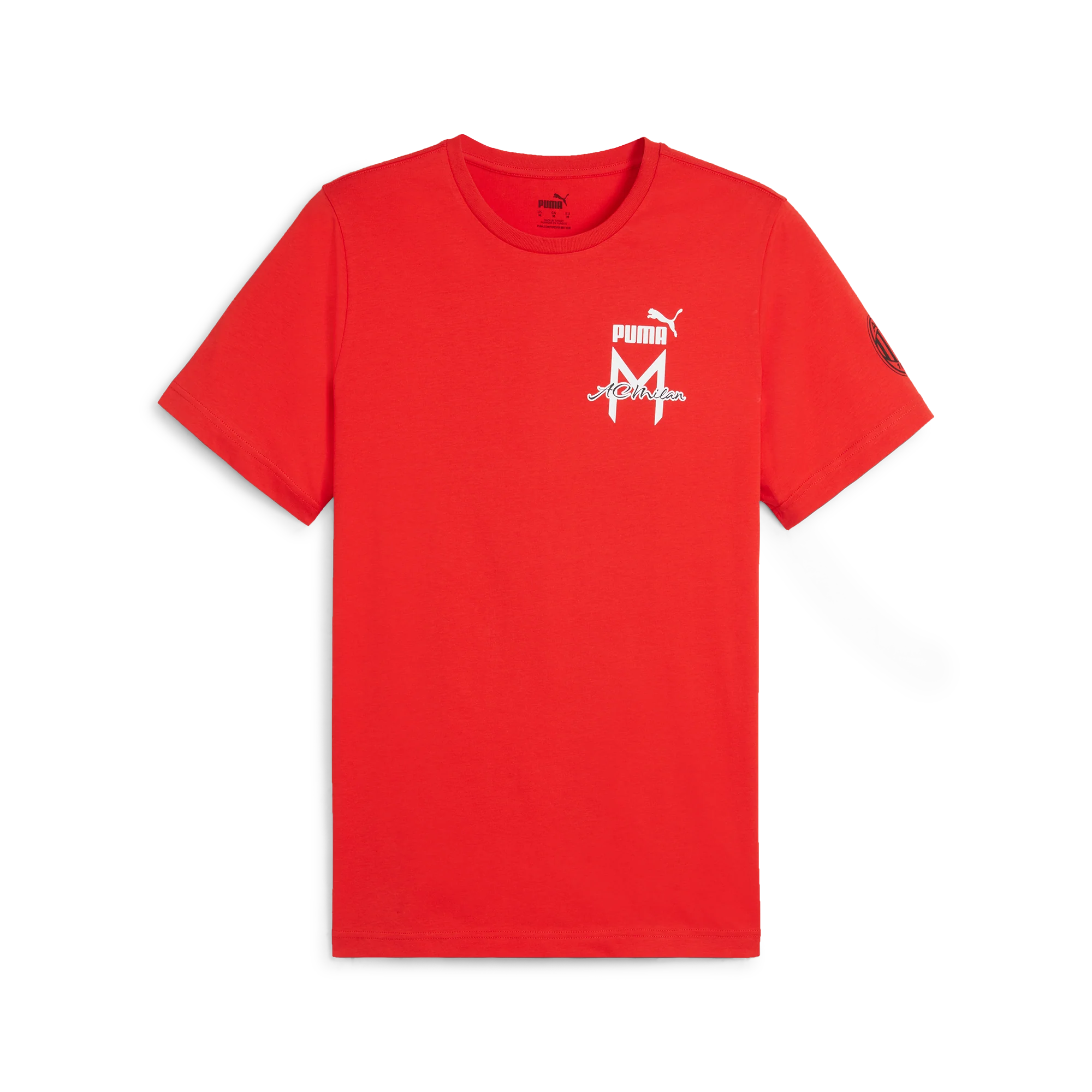 T-shirt rossa da uomo Puma x AC Milan Ftblicons