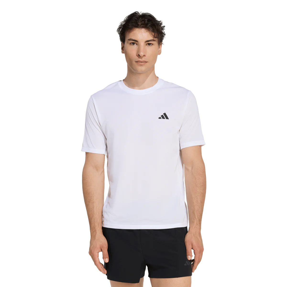 T-shirt sportiva a mezze maniche Bianca da Uomo traspirante adidas