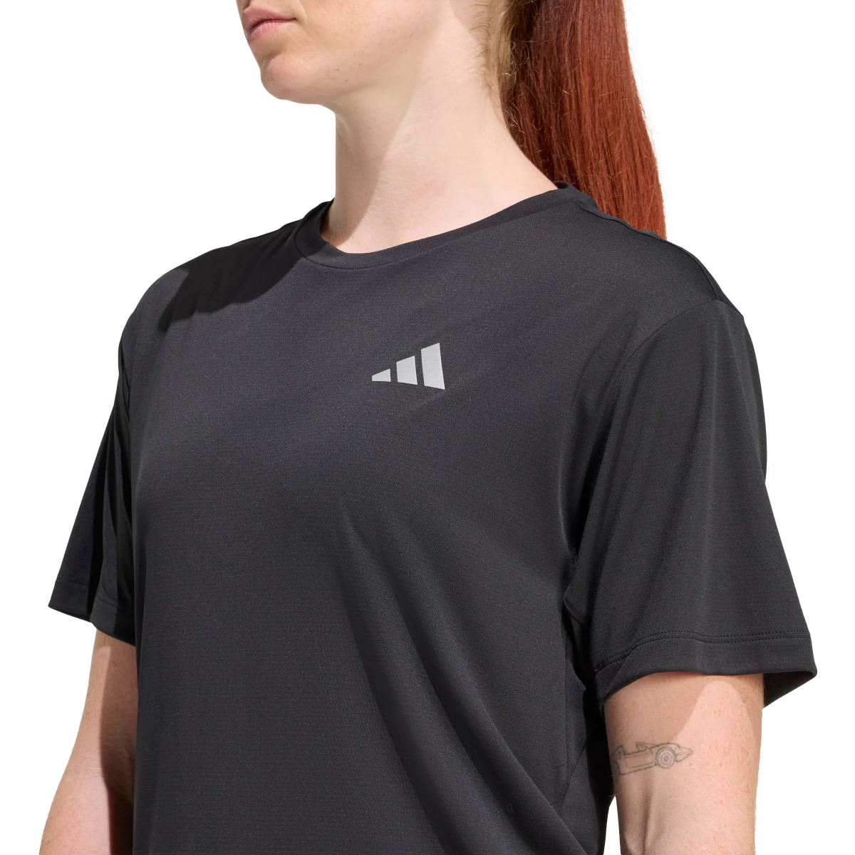 T-shirt sportiva da Donna nera tecnica traspirante ClimaCool adidas - Image 3