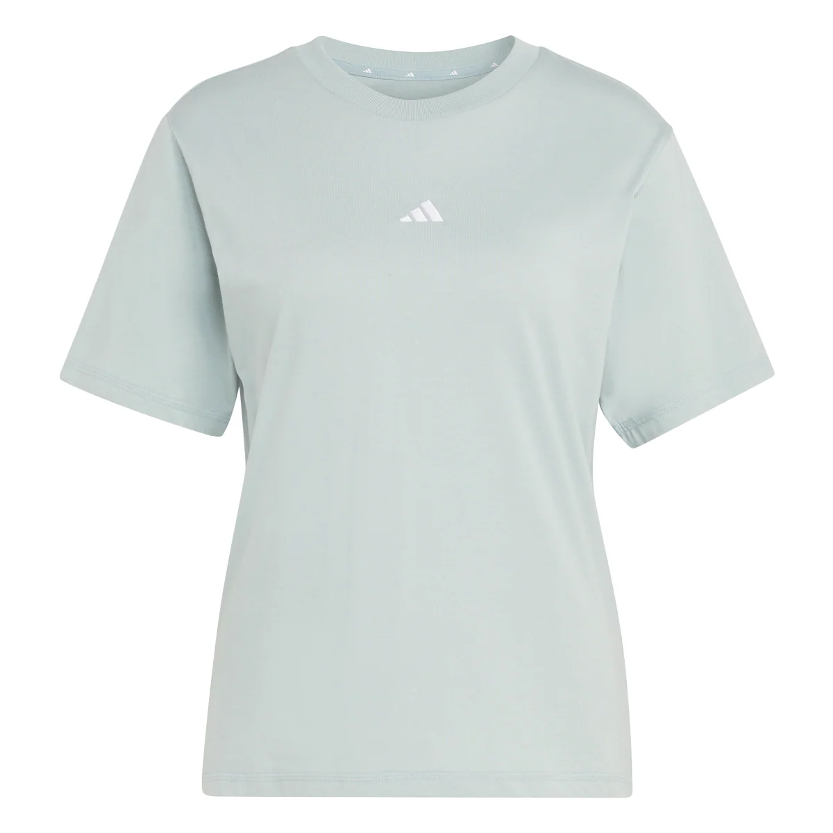 T-shirt sportiva da Donna verde acqua con logo adidas - Image 4