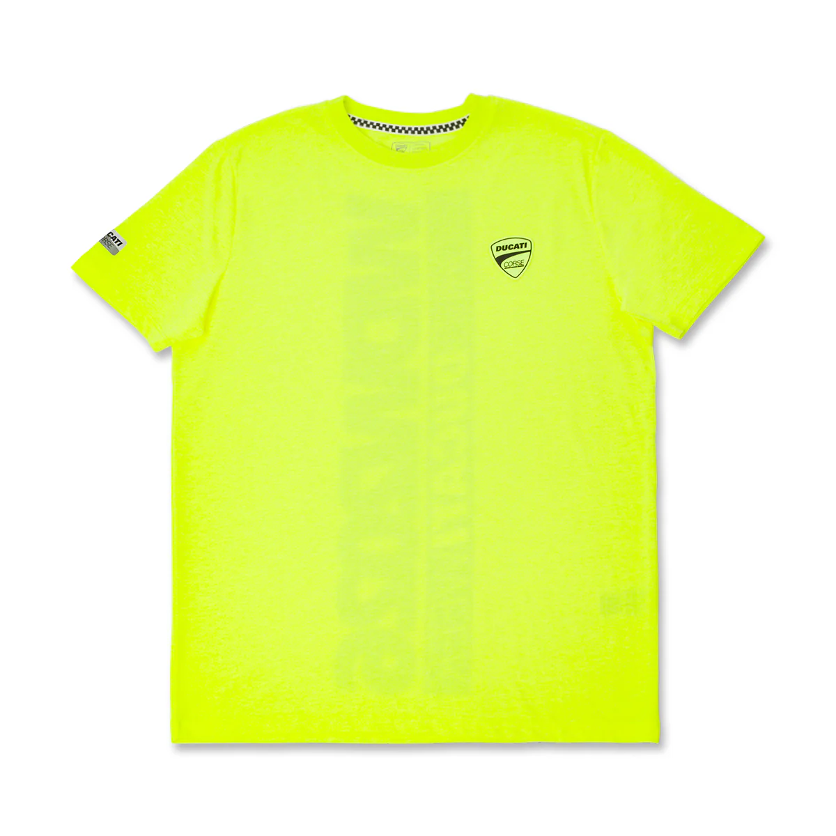 T-shirt Sportiva Uomo Giallo fluo con logo Ducati Corse - Image 2