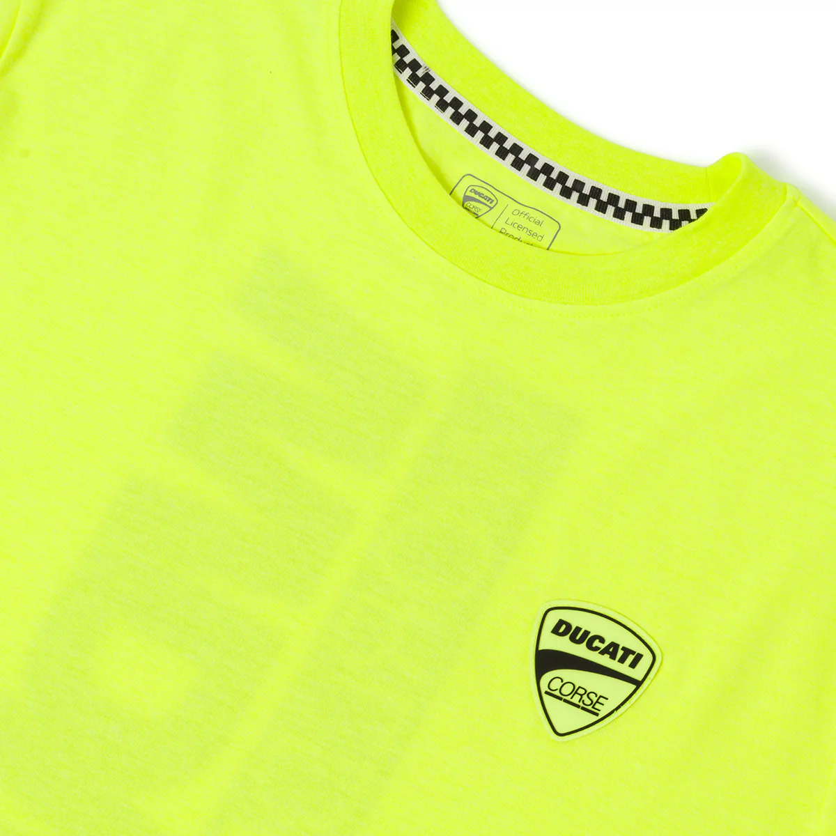 T-shirt Sportiva Uomo Giallo fluo con logo Ducati Corse - Image 3