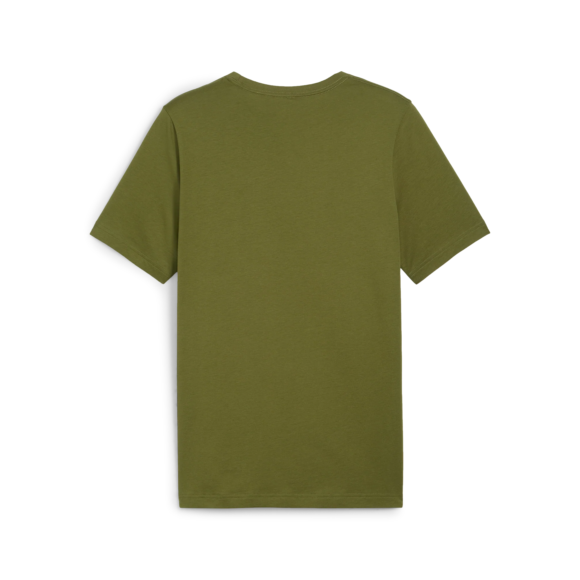 T-shirt verde militare da uomo con logo sul petto Puma Essentials + - Image 2