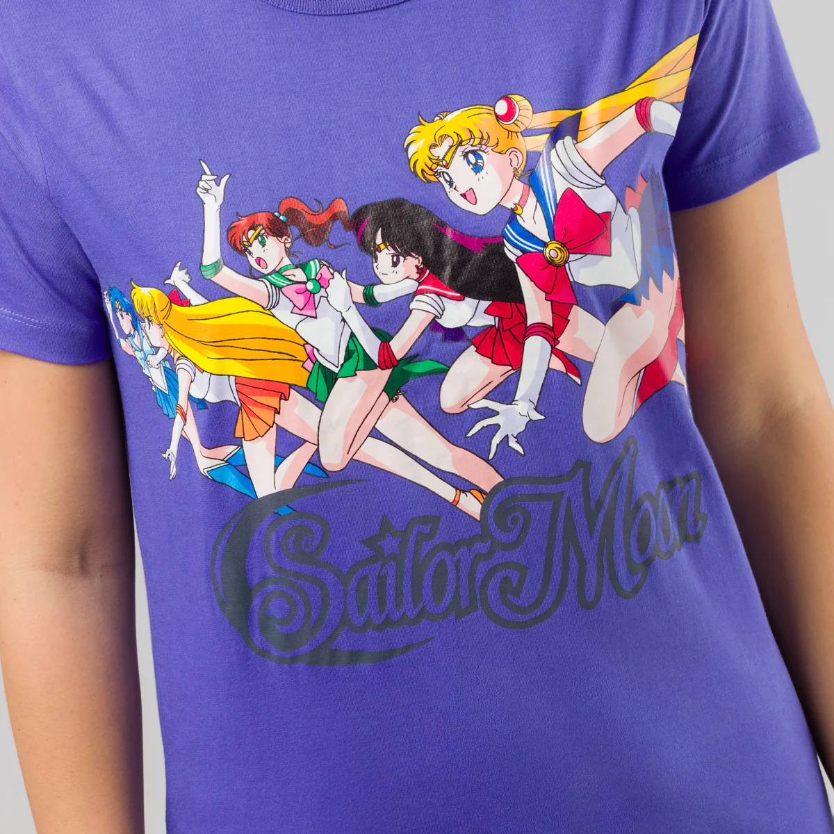 T-shirt Viola da Donna in cotone Anime Vintage Sailor Moon - Image 3