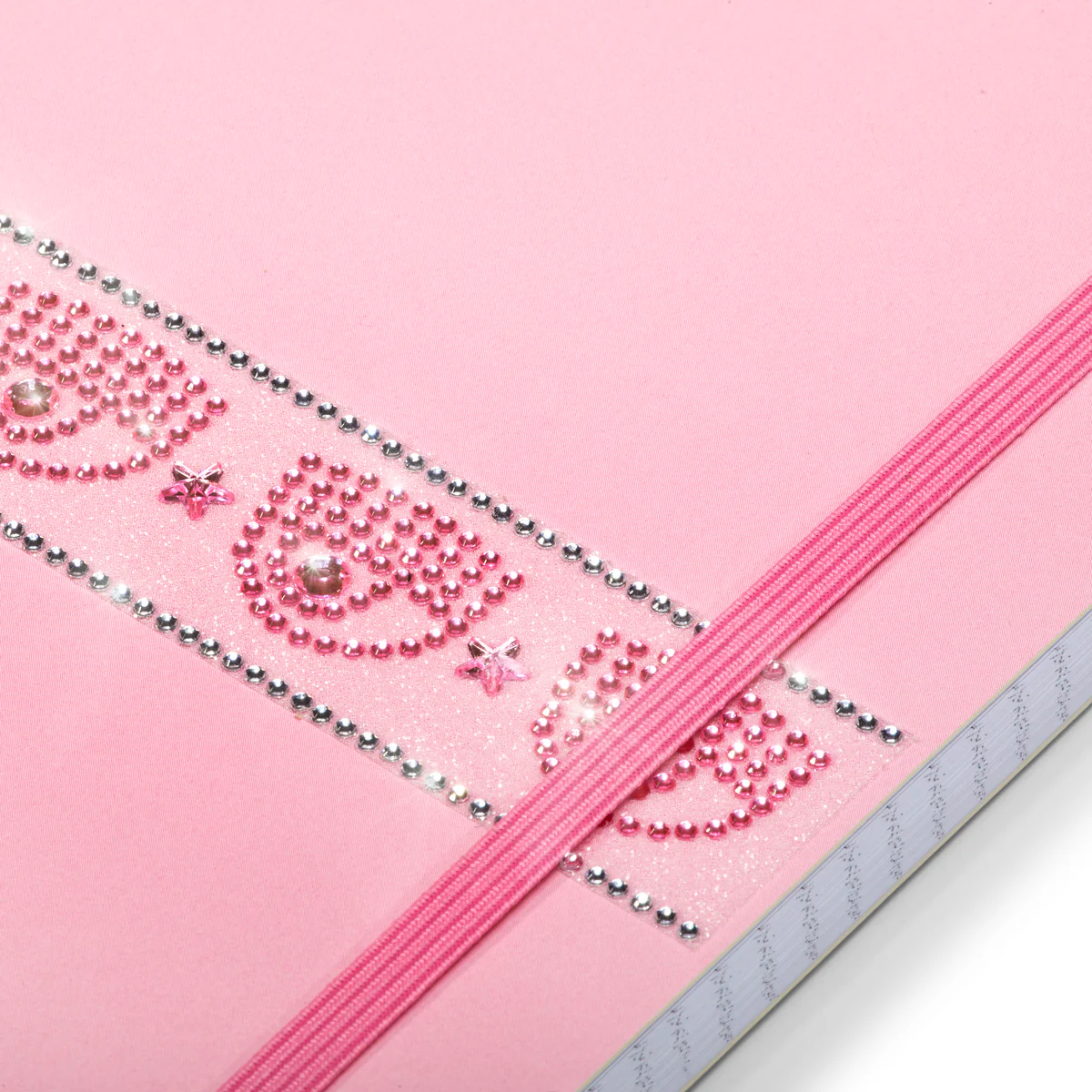 Taccuino rosa con strass e logo Chiara Ferragni - Image 5