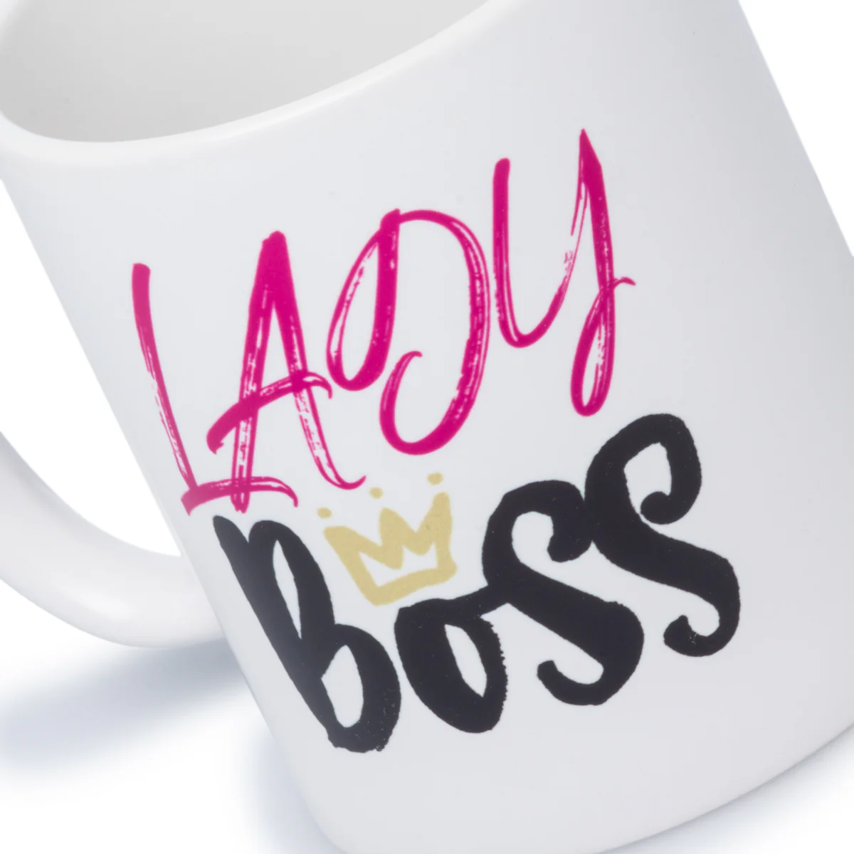 Tazza in ceramica bianca con stampa "Lady Boss" - Image 2