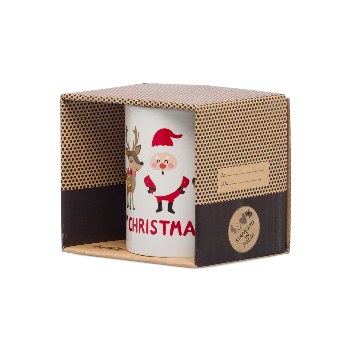 Tazza natalizia con Renna e Babbo Natale - Image 2