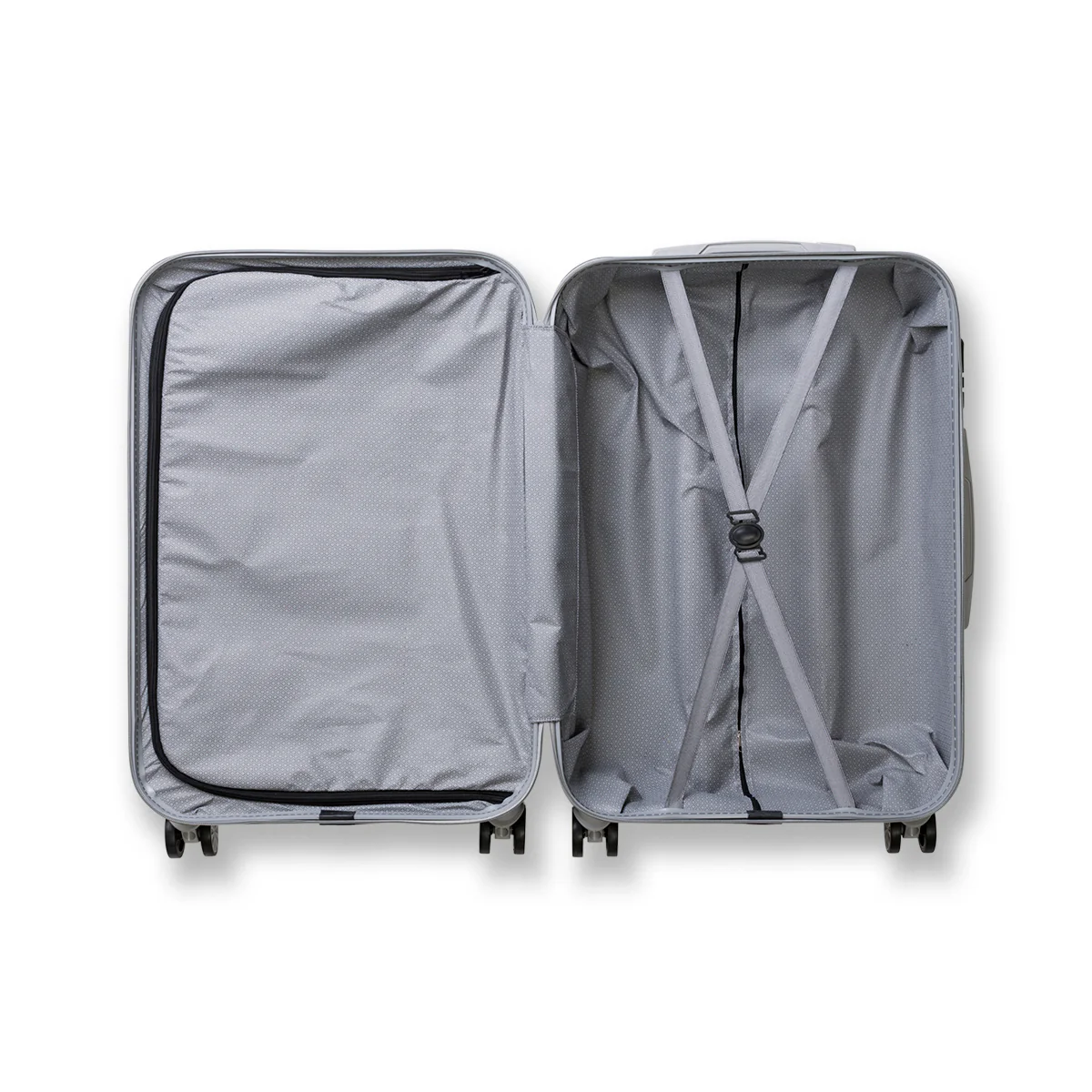Trolley bagaglio a mano argento in ABS Govago - Image 6