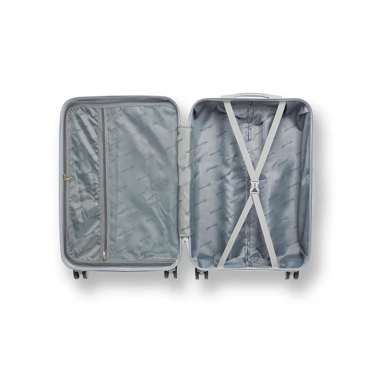 Trolley bagaglio a mano argento in ABS Govago - Image 4