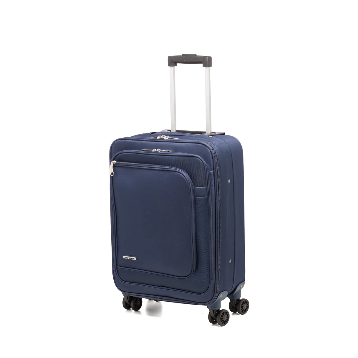 Trolley bagaglio a mano blu in tessuto Romeo Gigli