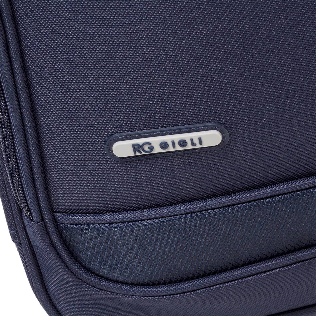 Trolley bagaglio a mano blu in tessuto Romeo Gigli - Image 4