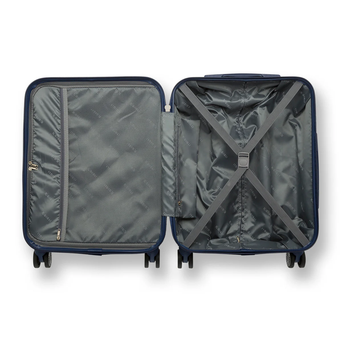 Trolley bagaglio a mano blu in ABS Romeo Gigli - Image 3
