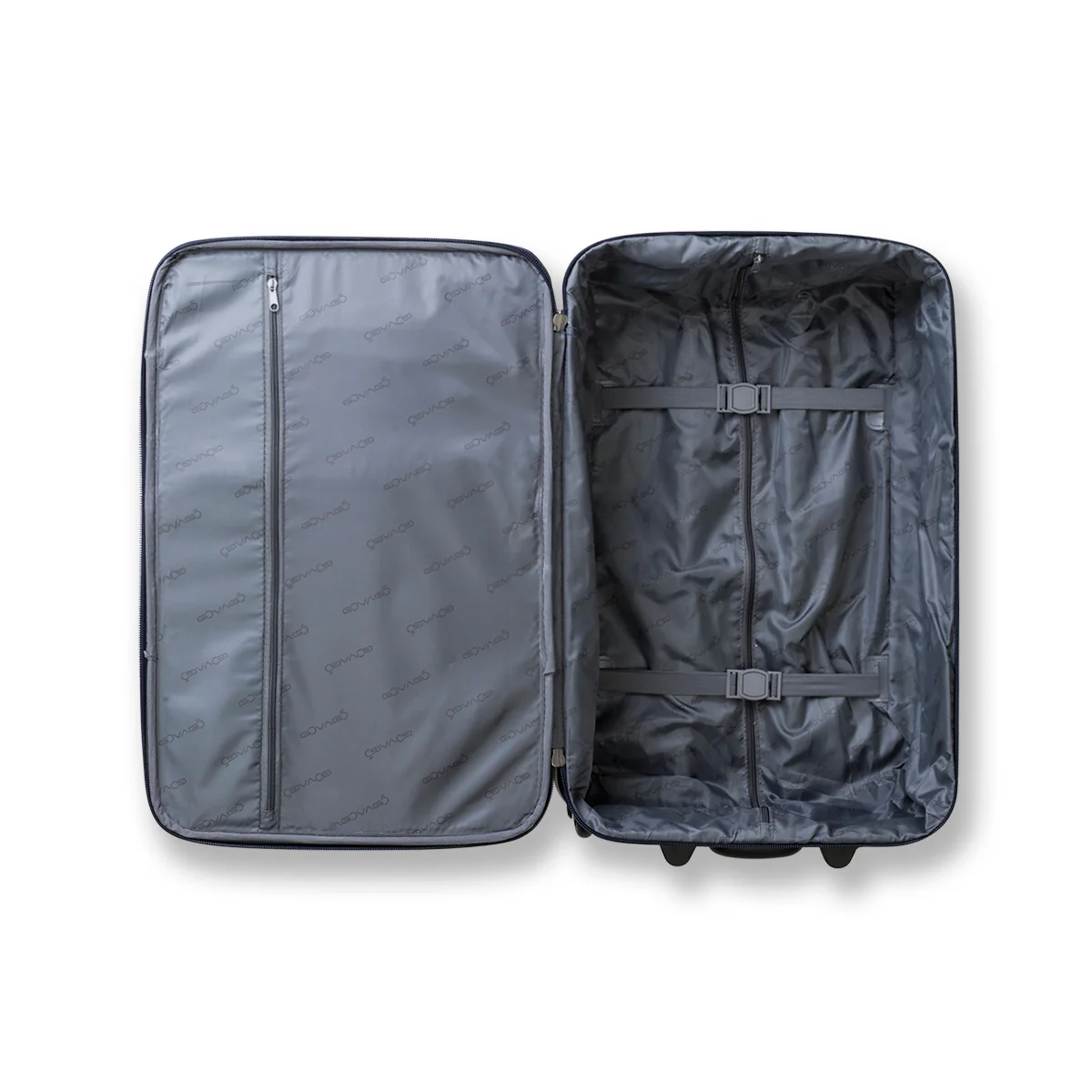 Trolley bagaglio a mano blu in tessuto Govago - Image 6
