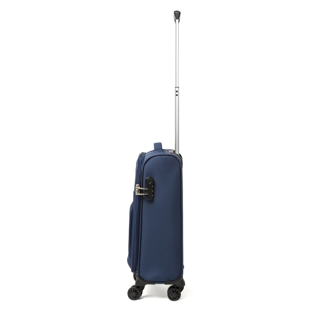 Trolley bagaglio a mano blu in tessuto resietente Romeo Gigli Milano - Image 2