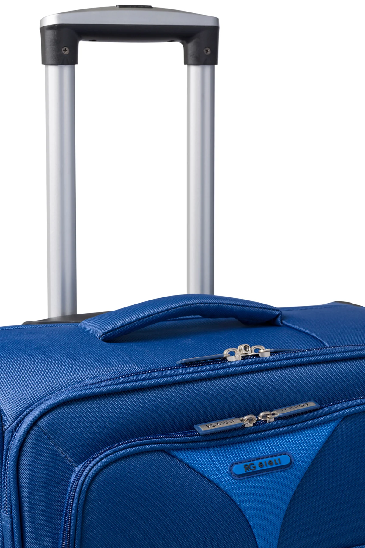 Trolley bagaglio a mano blu in tessuto Romeo Gigli - Image 3