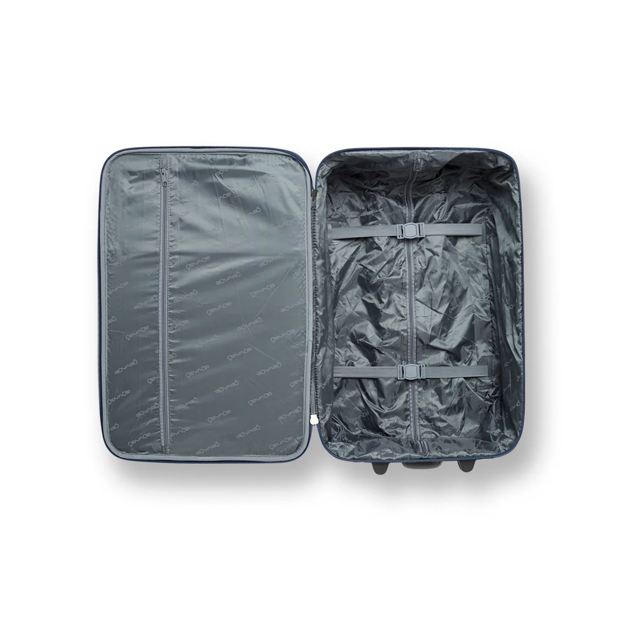 Trolley bagaglio a mano blu navy in tessuto Govago - Image 4