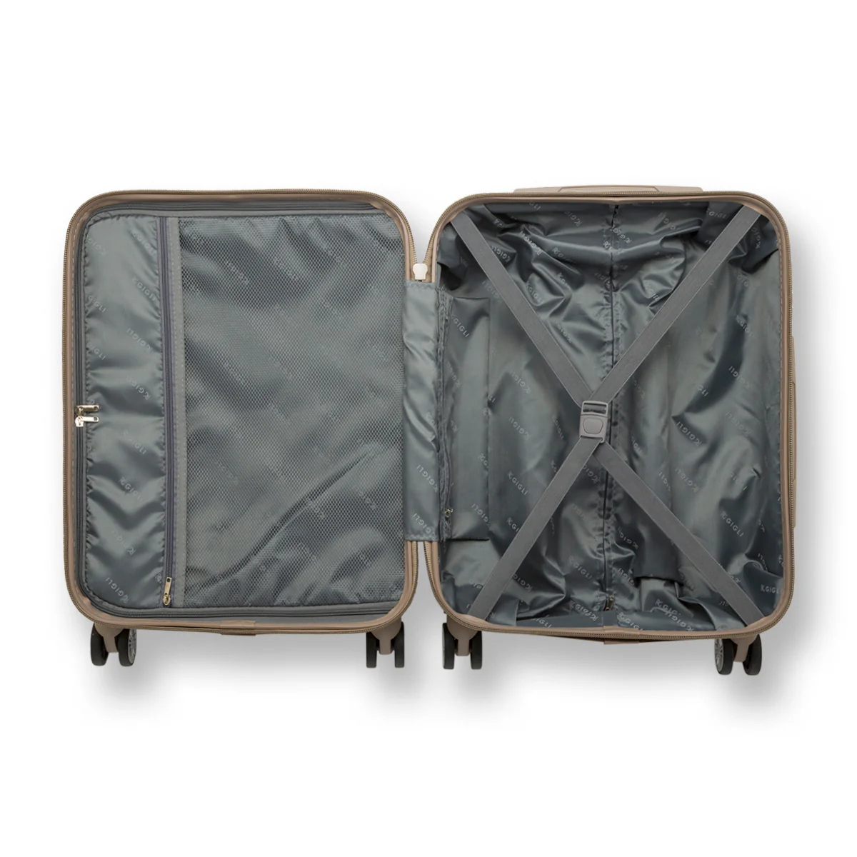 Trolley bagaglio a mano color champagne in ABS Romeo Gigli - Image 3
