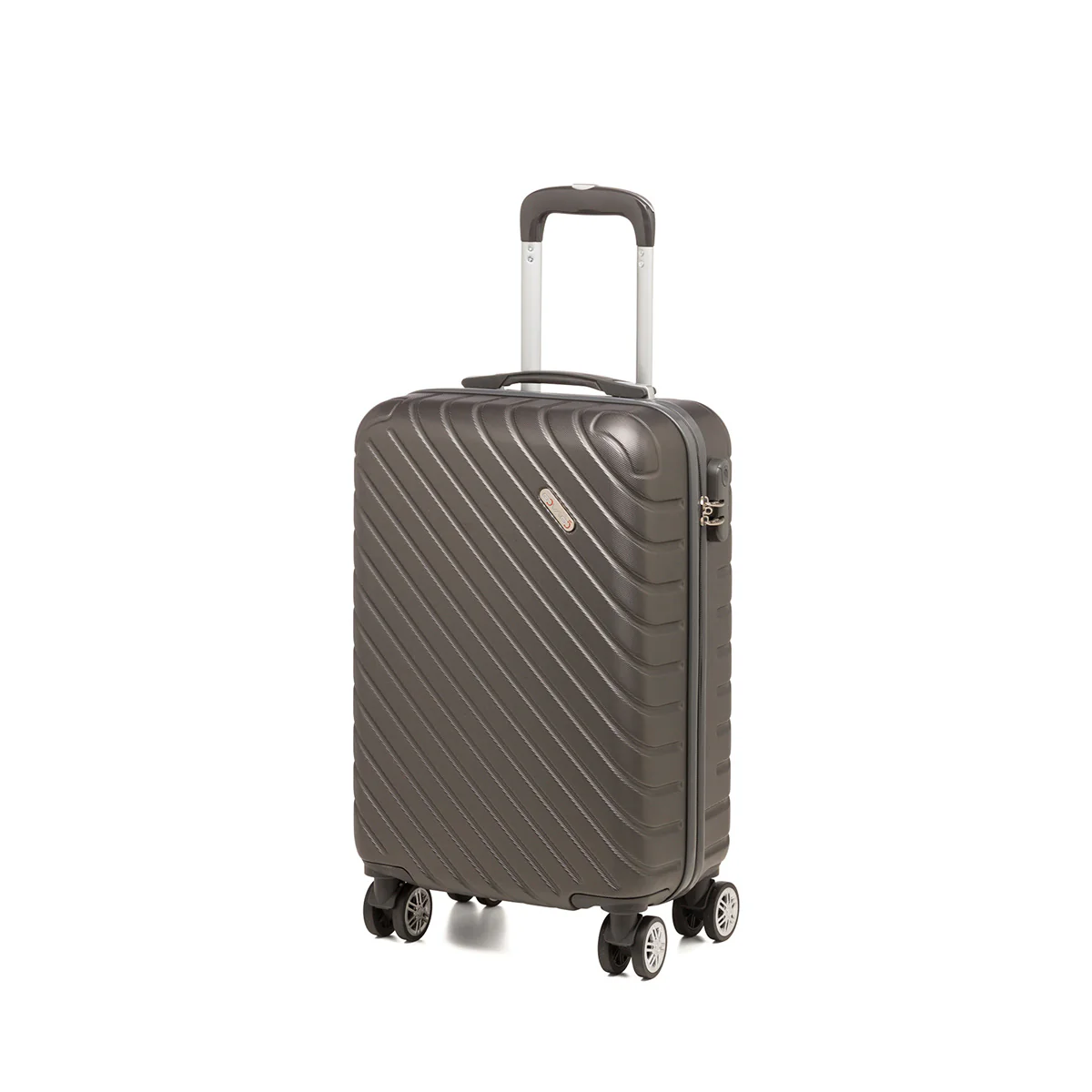 Trolley bagaglio a mano grigio in ABS Govago