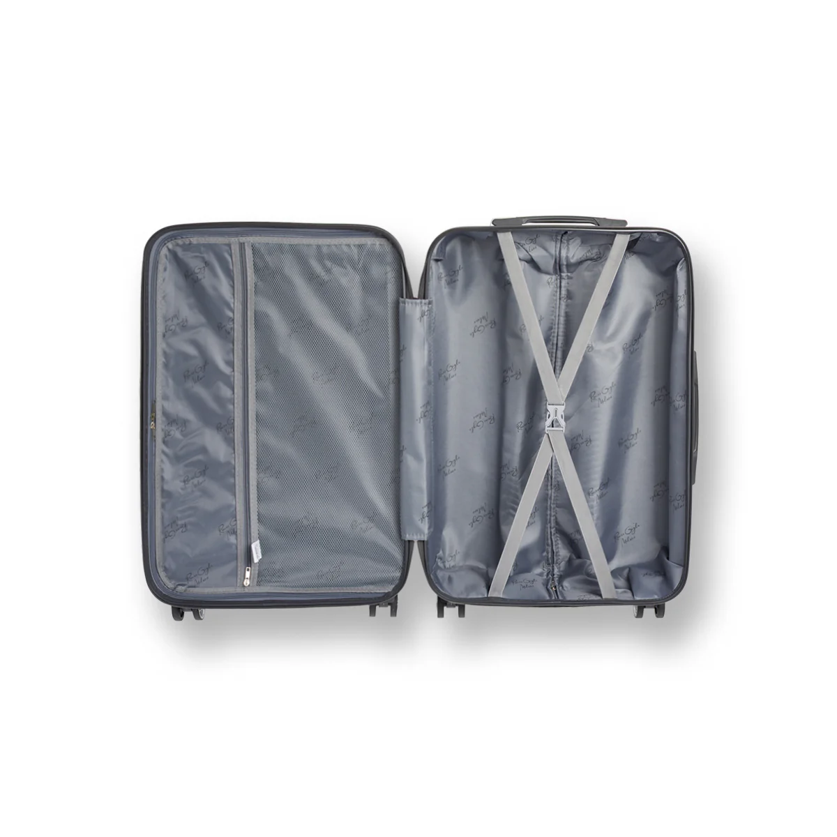 Trolley bagaglio a mano grigio in ABS rigido Romeo Gigli Milano - Image 3
