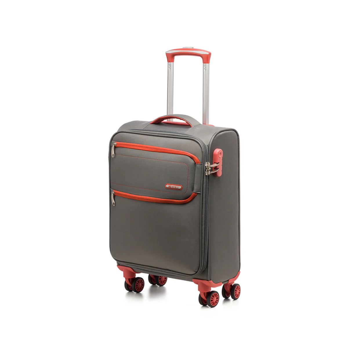 Trolley bagaglio a mano grigio in tessuto Romeo Gigli