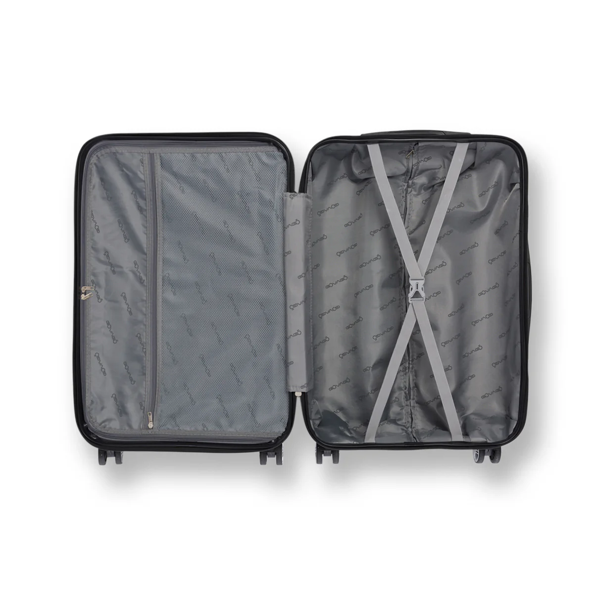 Trolley bagaglio a mano nero in ABS Govago - Image 3