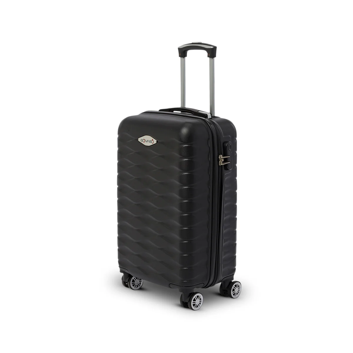 Trolley bagaglio a mano nero in ABS Govago