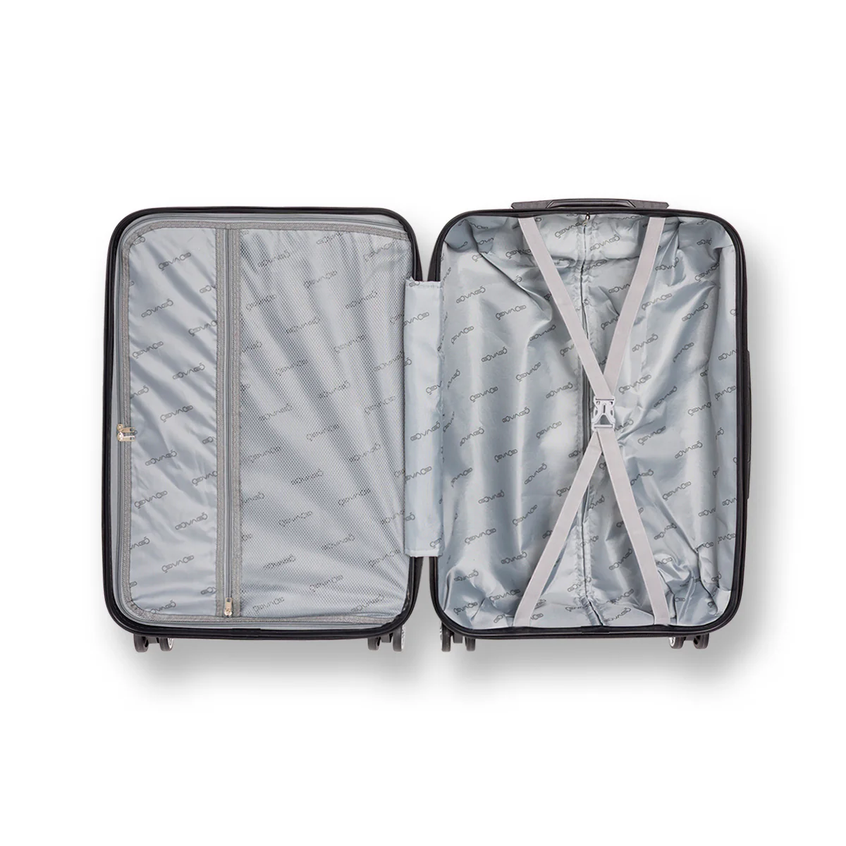 Trolley bagaglio a mano nero in ABS Govago - Image 3