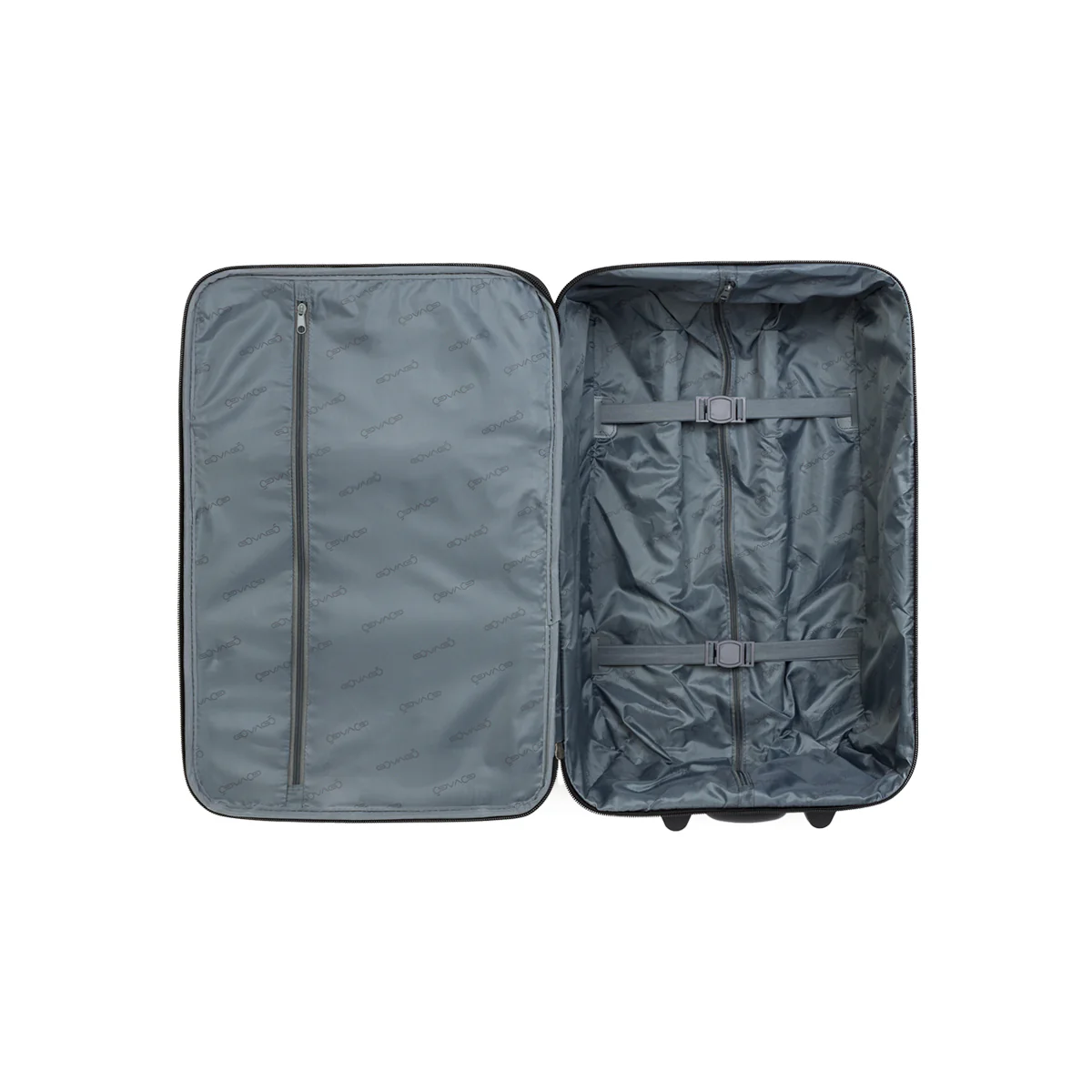 Trolley bagaglio a mano nero in tessuto Govago - Image 6