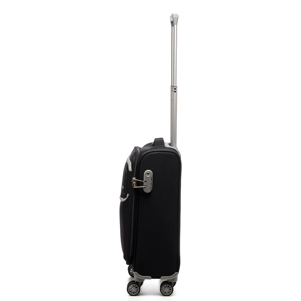Trolley bagaglio a mano nero in tessuto Romeo Gigli - Image 2