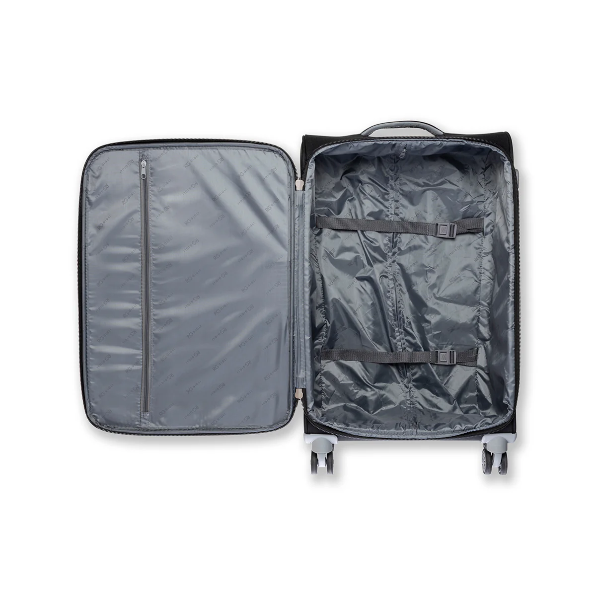 Trolley bagaglio a mano nero in tessuto Romeo Gigli - Image 6