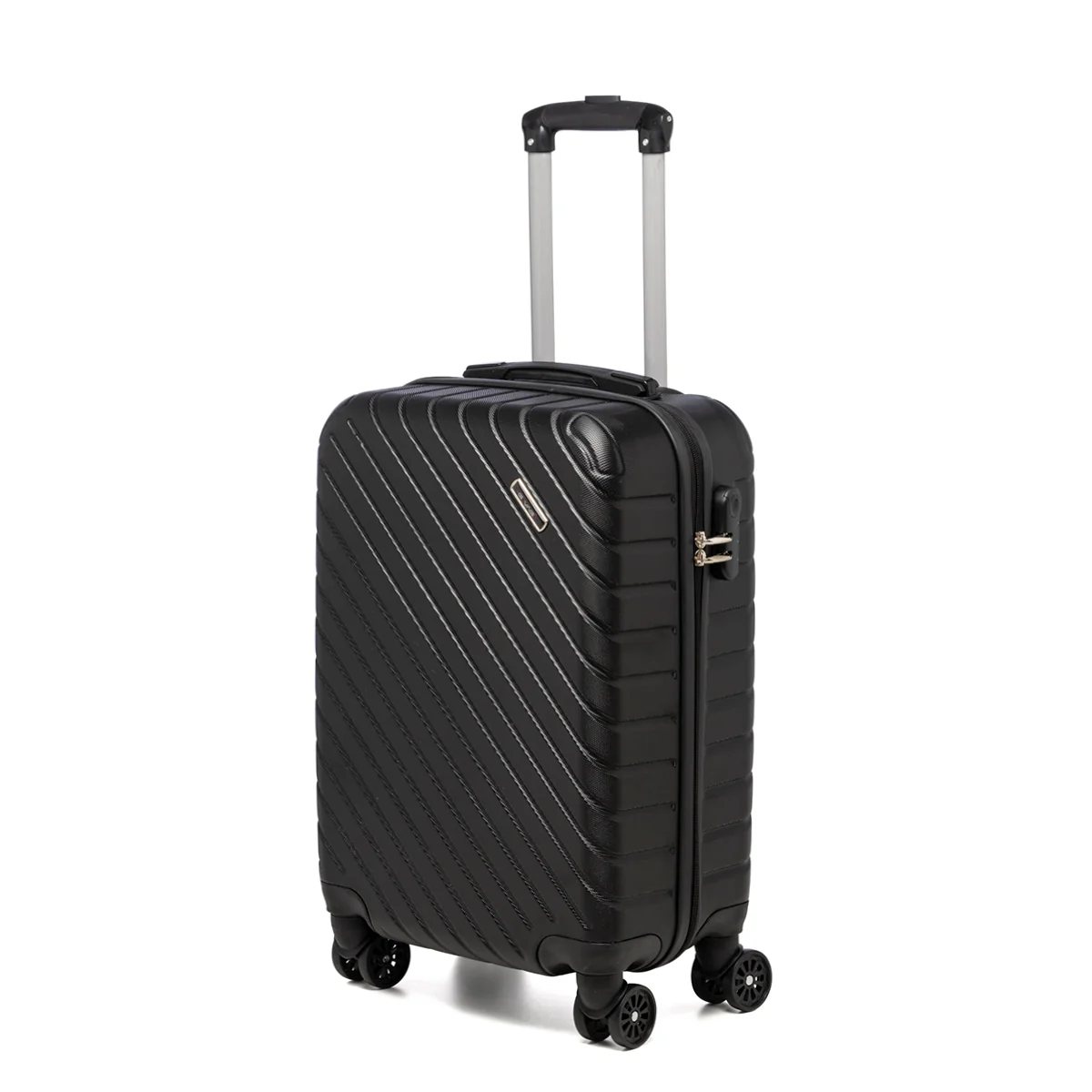 Trolley bagaglio a mano rigido nero in ABS Govago