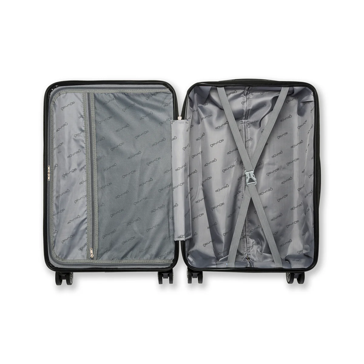 Trolley bagaglio a mano rigido rosso in ABS Govago - Image 6