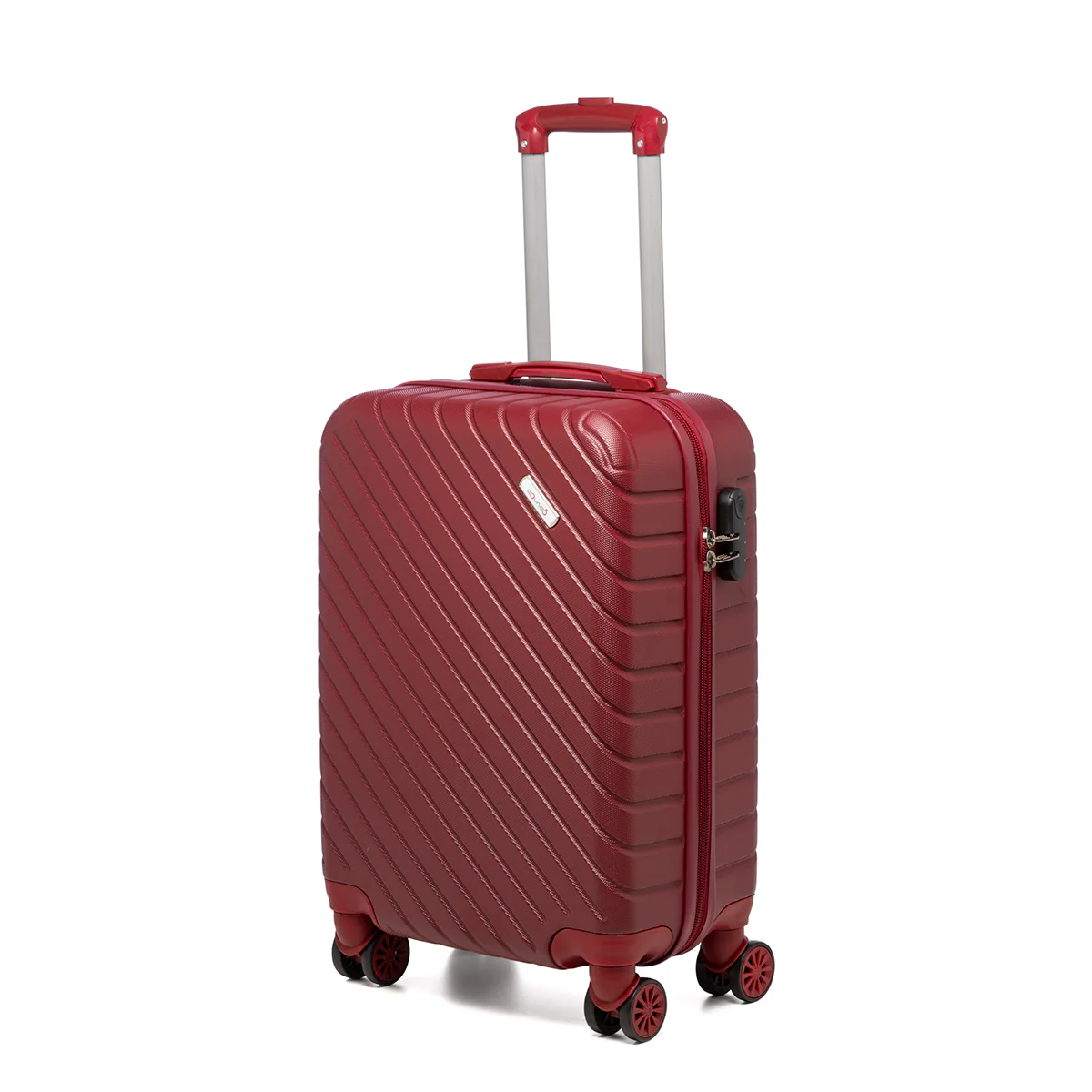 Trolley bagaglio a mano rigido rosso in ABS Govago