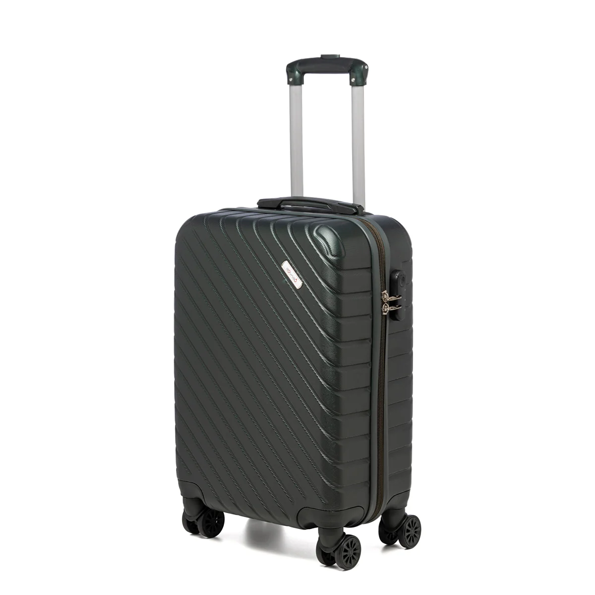Trolley bagaglio a mano rigido verde in ABS Govago