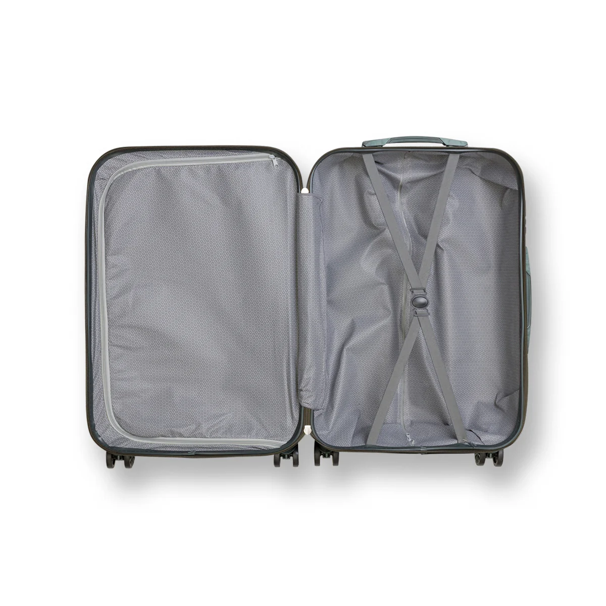 Trolley bagaglio a mano rigido verde in ABS Govago - Image 7