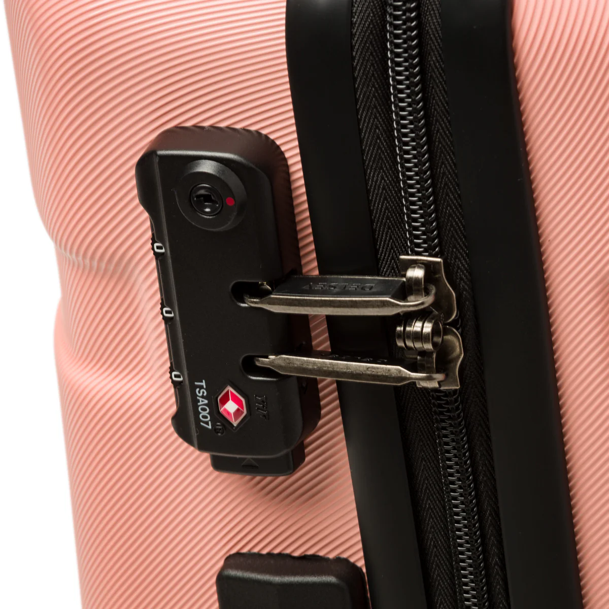 Trolley bagaglio a mano rosa in ABS Delsey Paris - Image 3