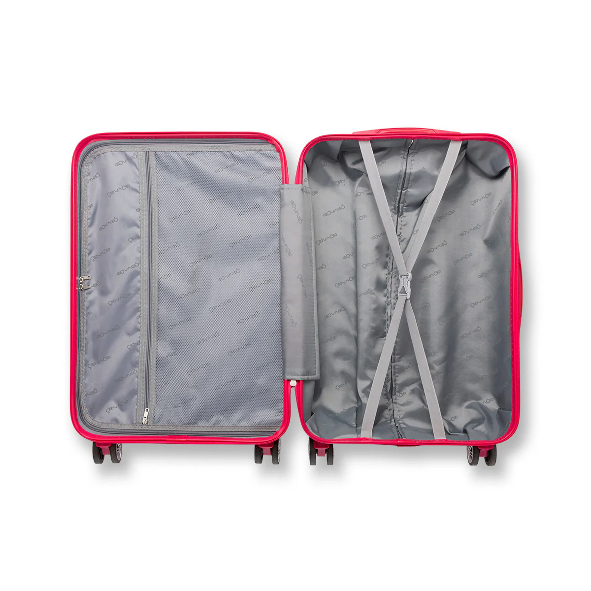 Trolley bagaglio a mano rosso in ABS Govago - Image 6