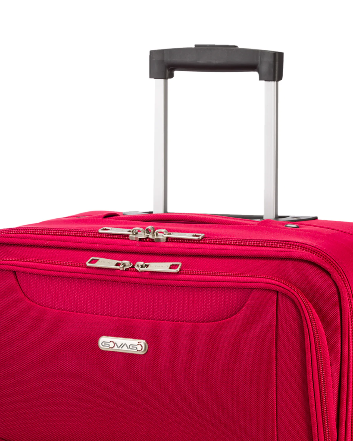 Trolley bagaglio a mano rosso in tessuto Govago - Image 3