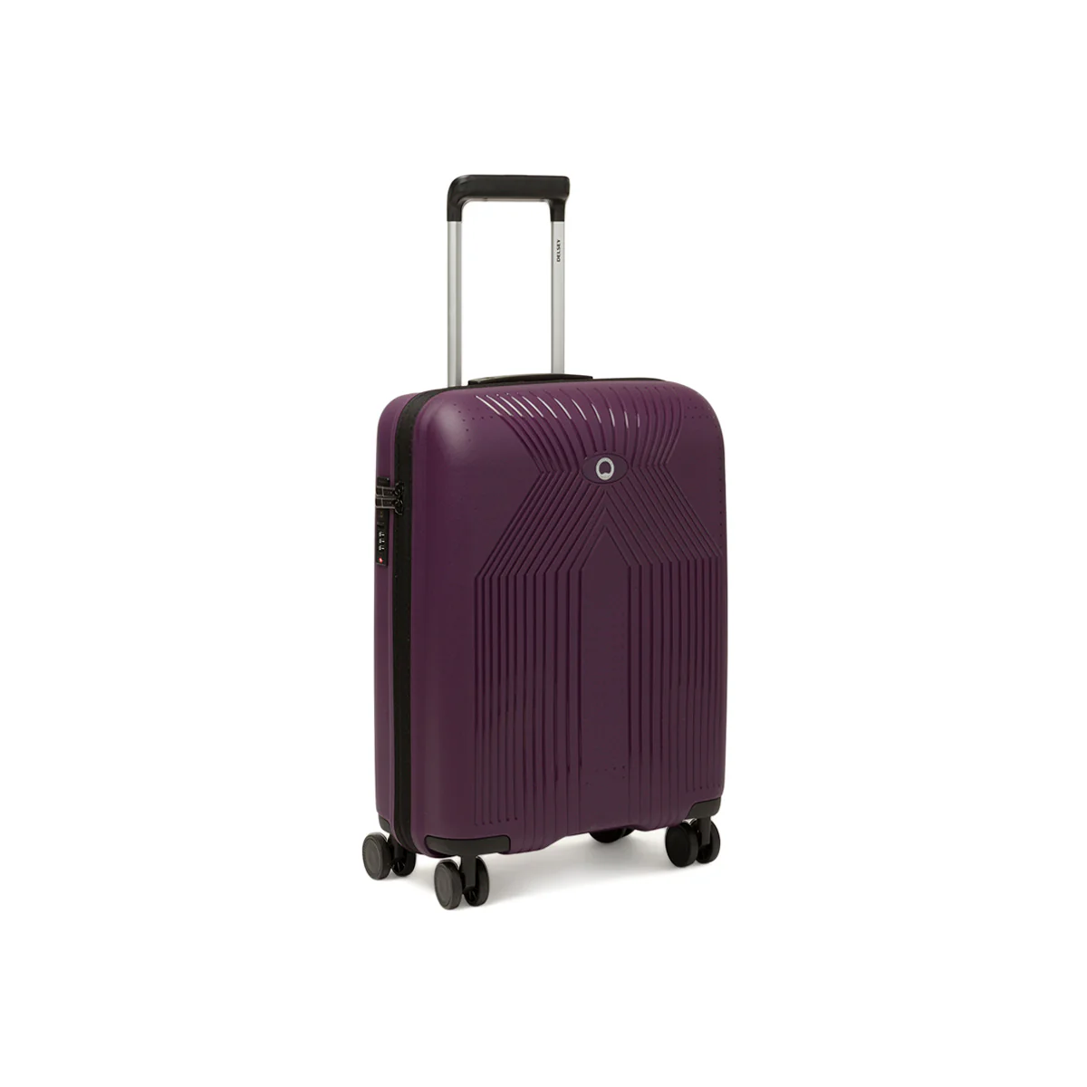 Trolley bagaglio a mano viola in ABS Delsey Paris