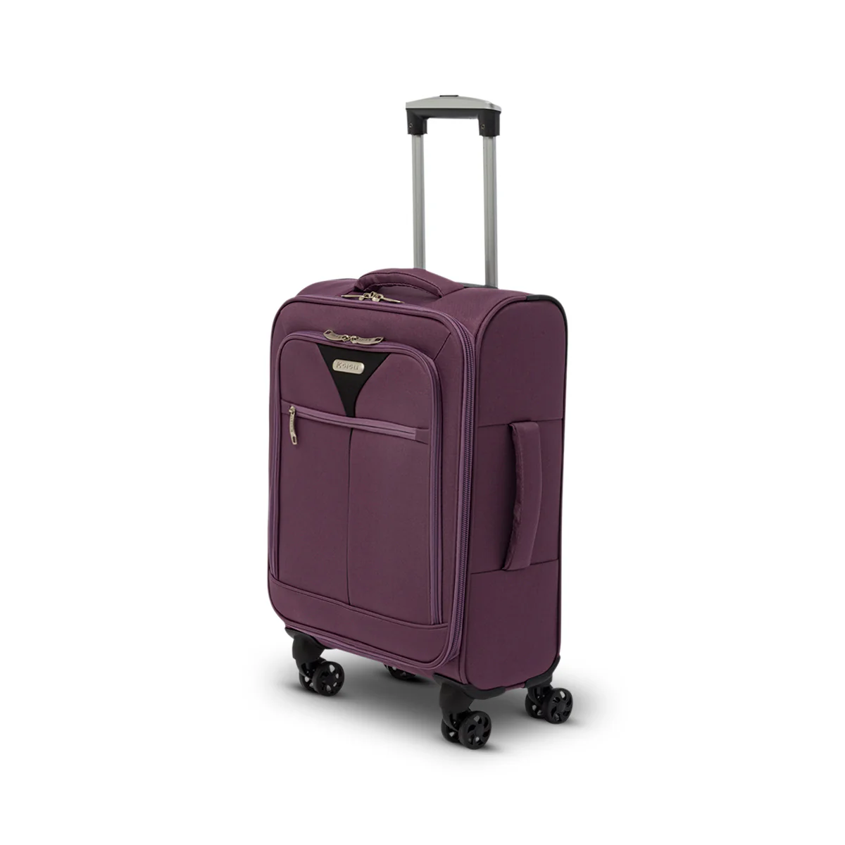 Trolley bagaglio a mano viola in tessuto Romeo Gigli