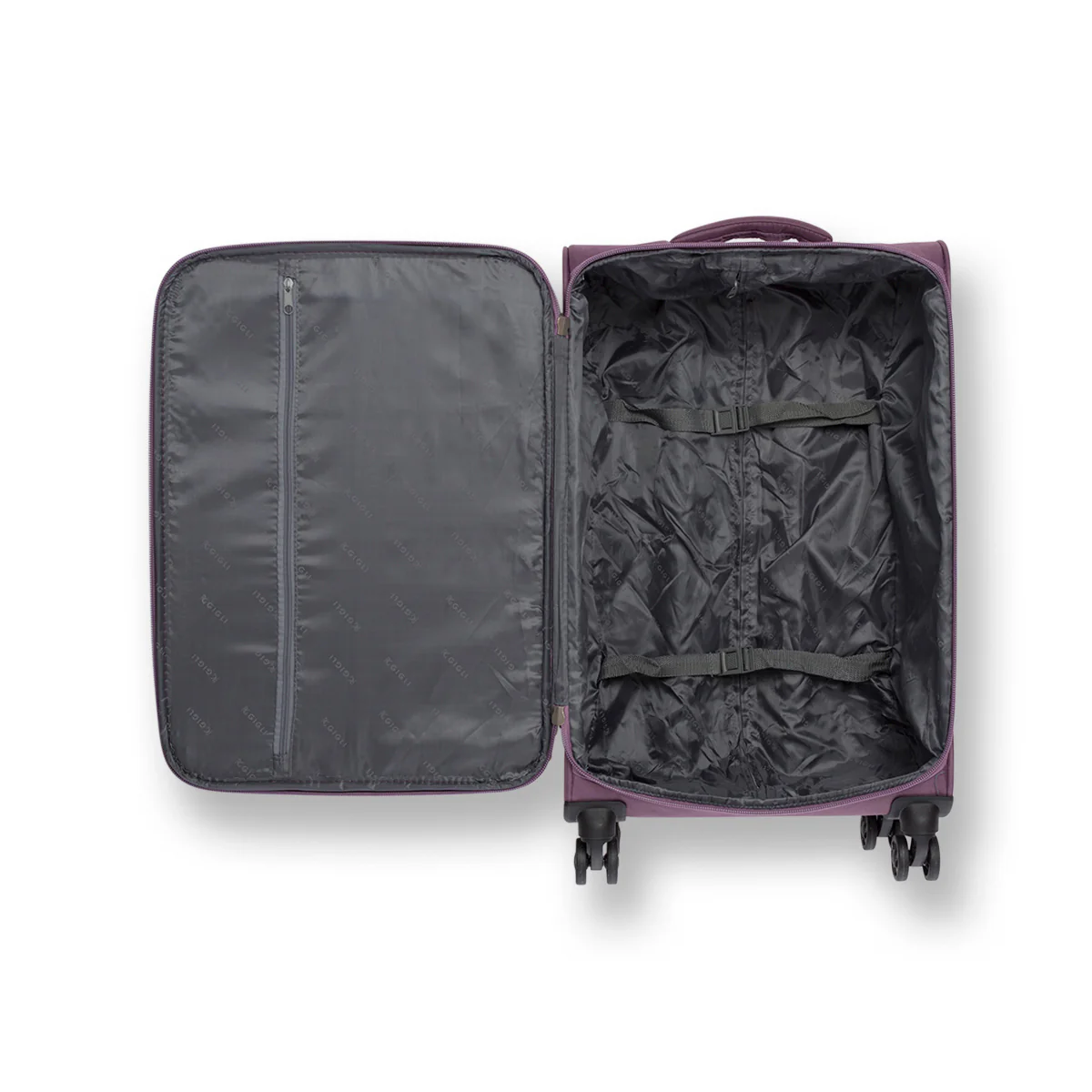 Trolley bagaglio a mano viola in tessuto Romeo Gigli - Image 3