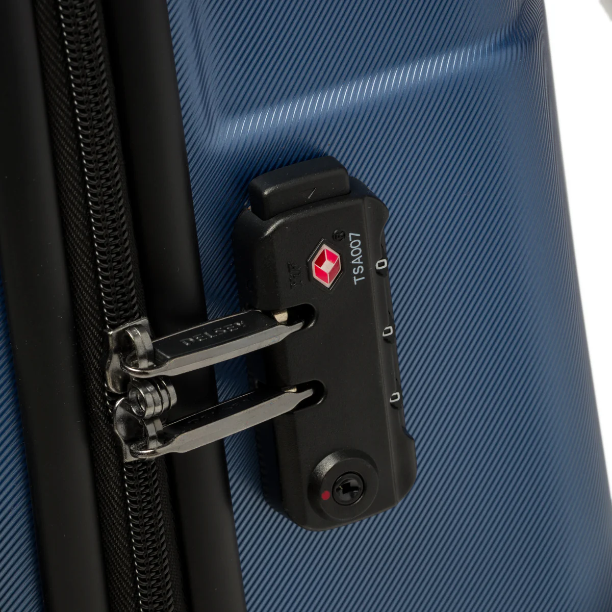 Trolley bagaglio medio blu in ABS Delsey Paris - Image 3