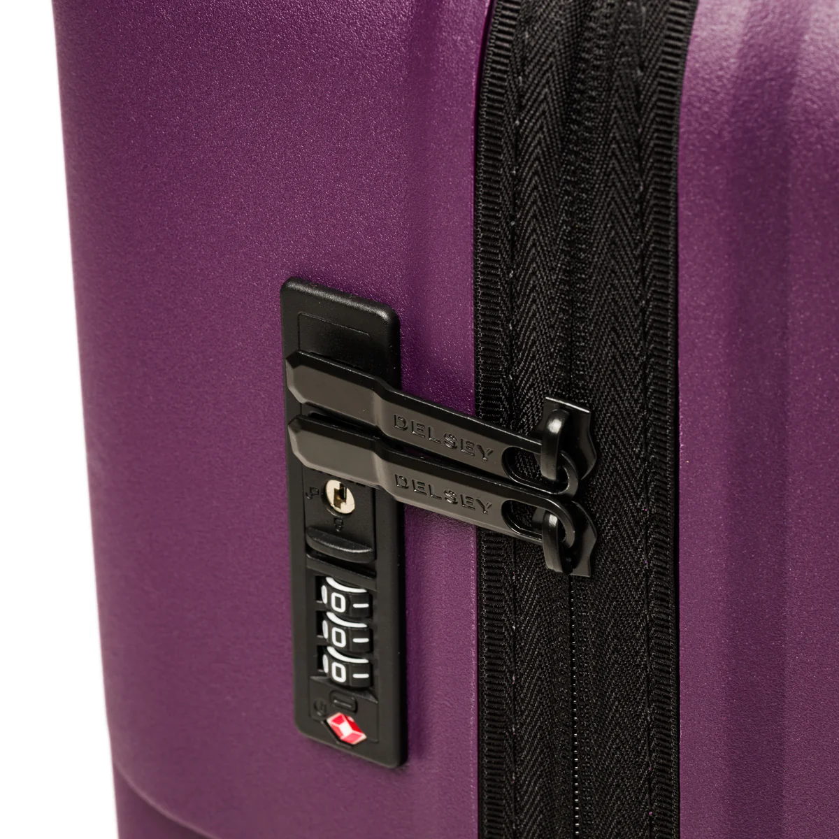 Trolley bagaglio medio viola in ABS Delsey Paris - Image 3