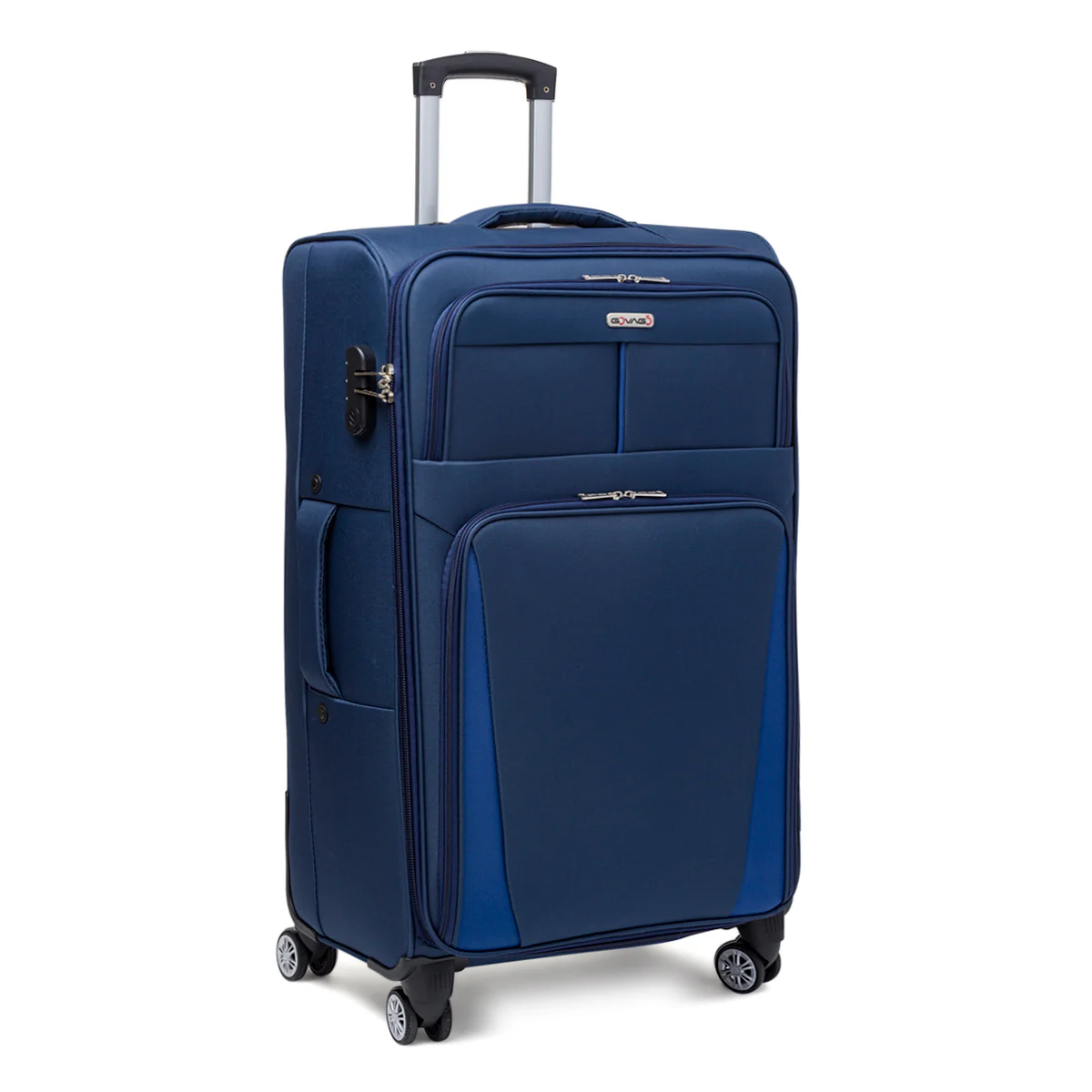 Trolley grande blu in tessuto Govago