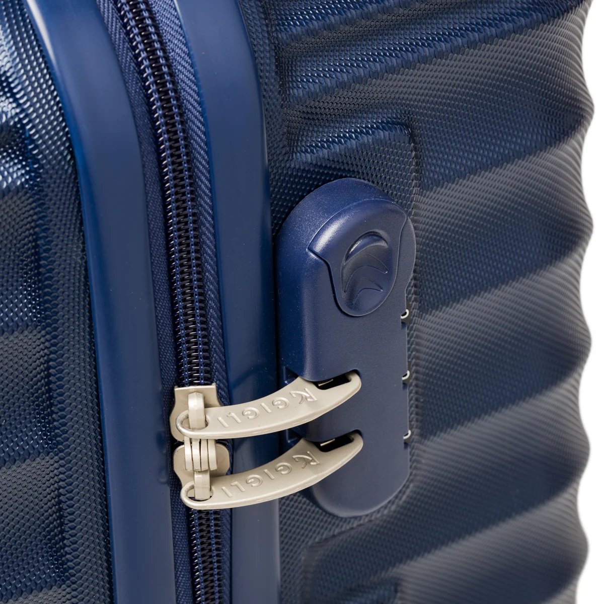Trolley grande blu navy in ABS Romeo Gigli - Image 3