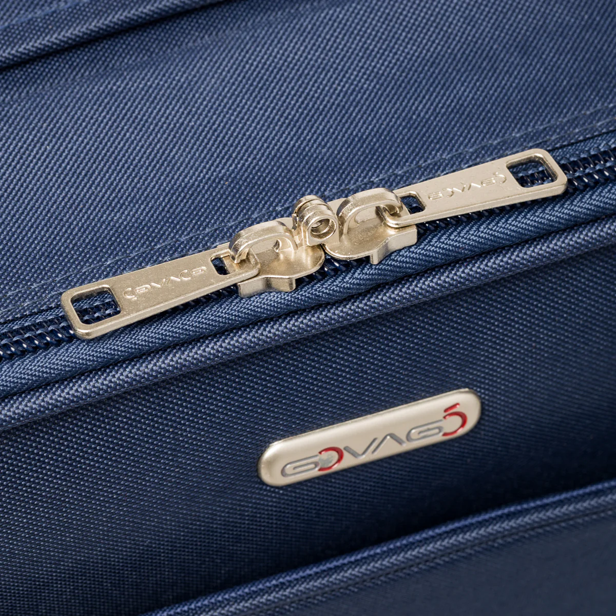 Trolley grande blu navy in tessuto Govago - Image 3