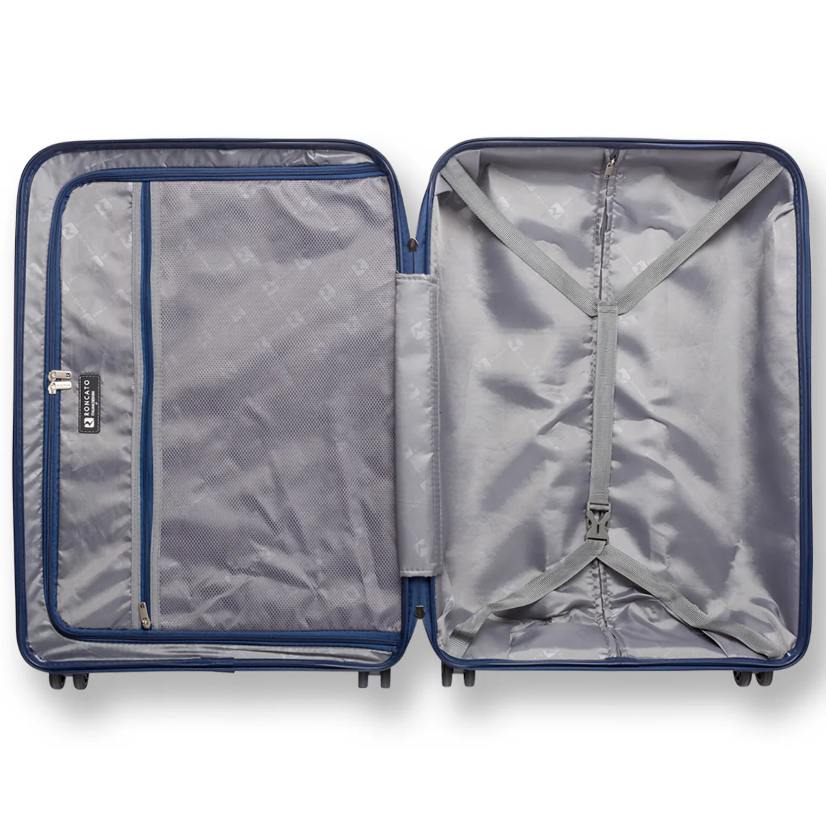 Trolley grande blu rigido in ABS Ciak Roncato Hexa - Image 6