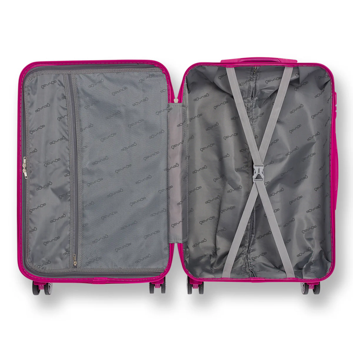 Trolley grande fucsia in ABS Govago - Image 3