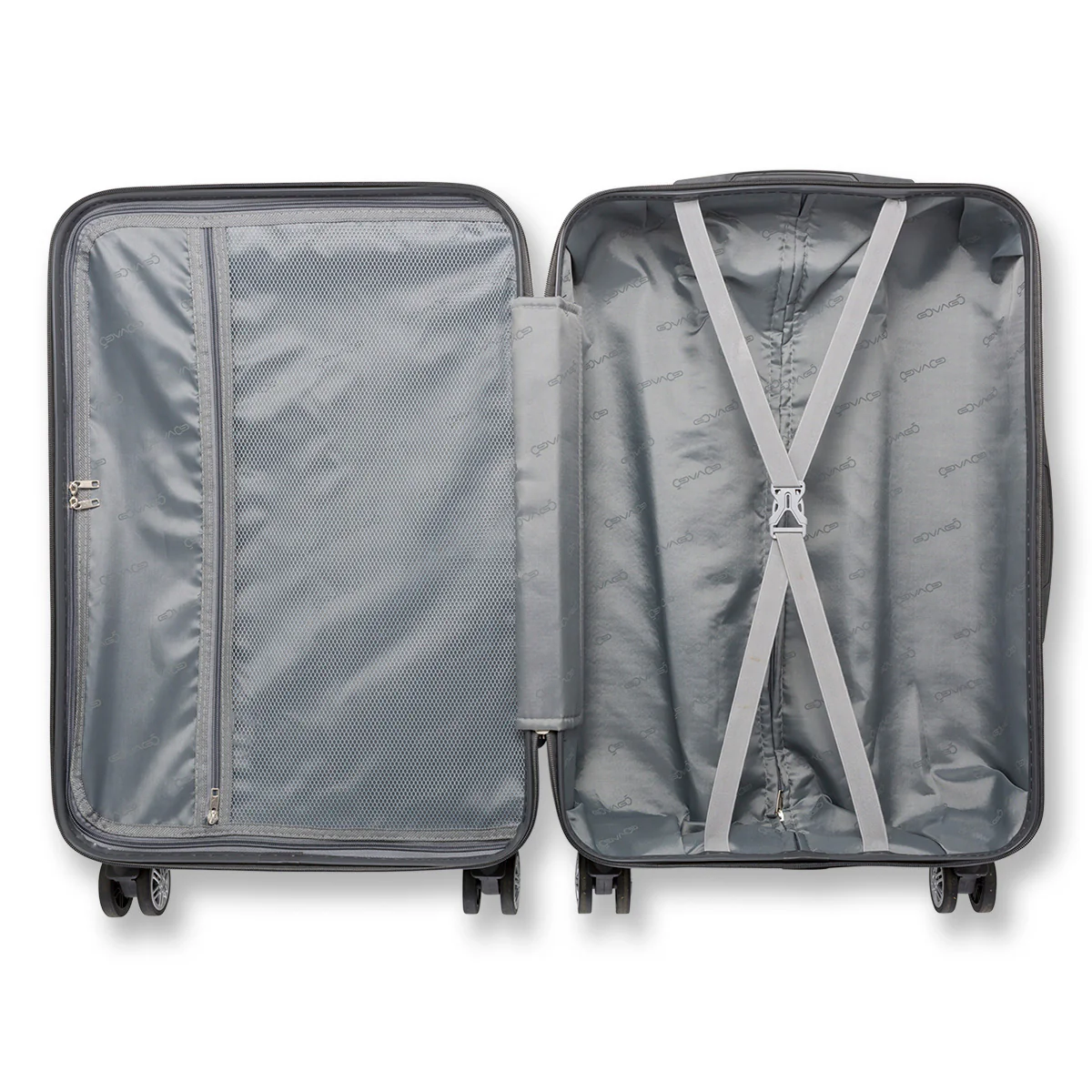 Trolley grande grigio in ABS Govago - Image 6