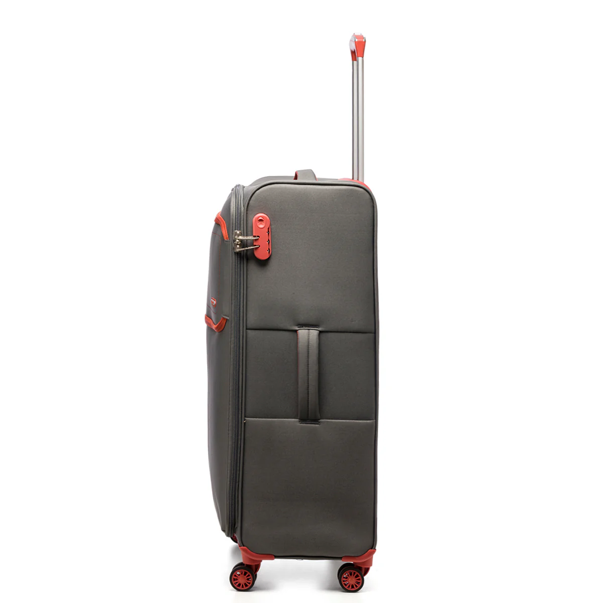 Trolley grande grigio in tessuto Romeo Gigli - Image 2